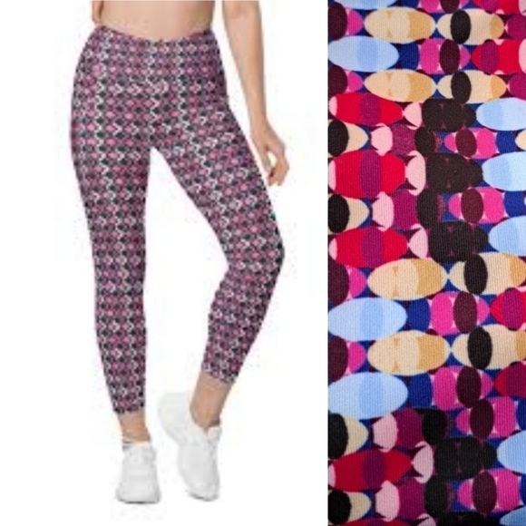 NWOT FREE PEOPLE MOVEMENT ACTIVE LEGGING IN OVAL MULTI IN MEDIUM - Picture 1 of 3